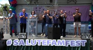 Image of people on a stage at June 16, 2026 Salute to Recreation event