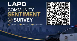 LAPD Community Sentiment Survey with QR Code
